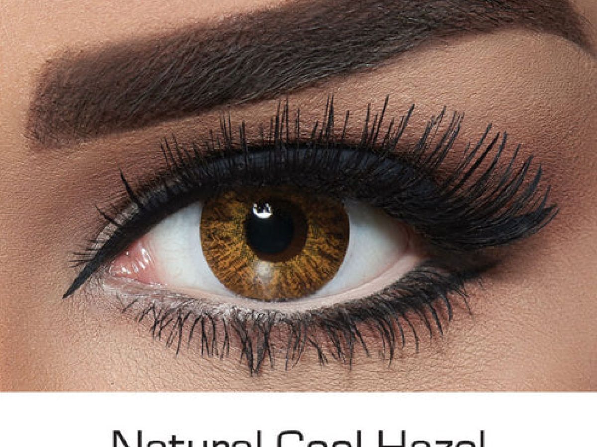 pure hazel contacts on dark brown eyes