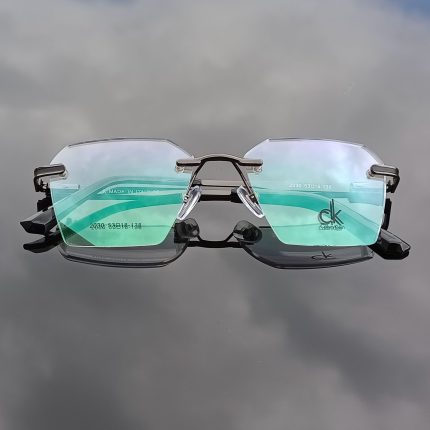 hexagon rimless glasses