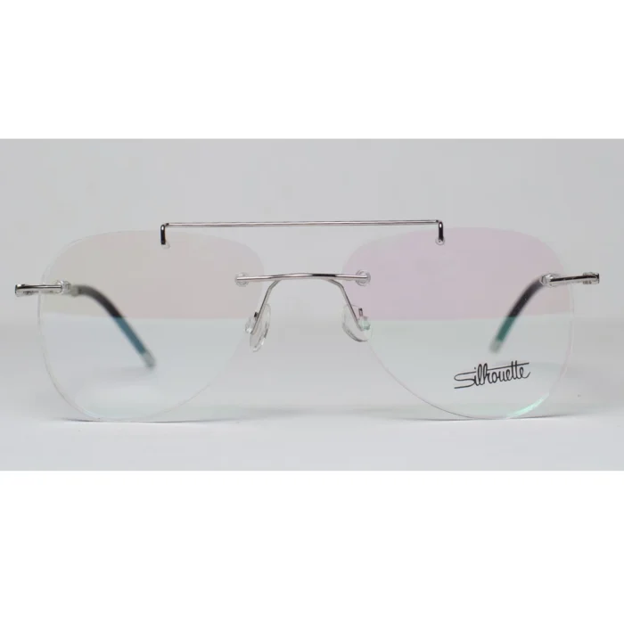 rimless glasses