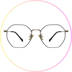 hexagon glasses icon